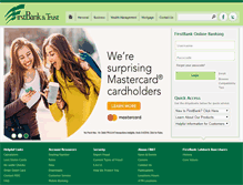 Tablet Screenshot of firstbanklubbock.com